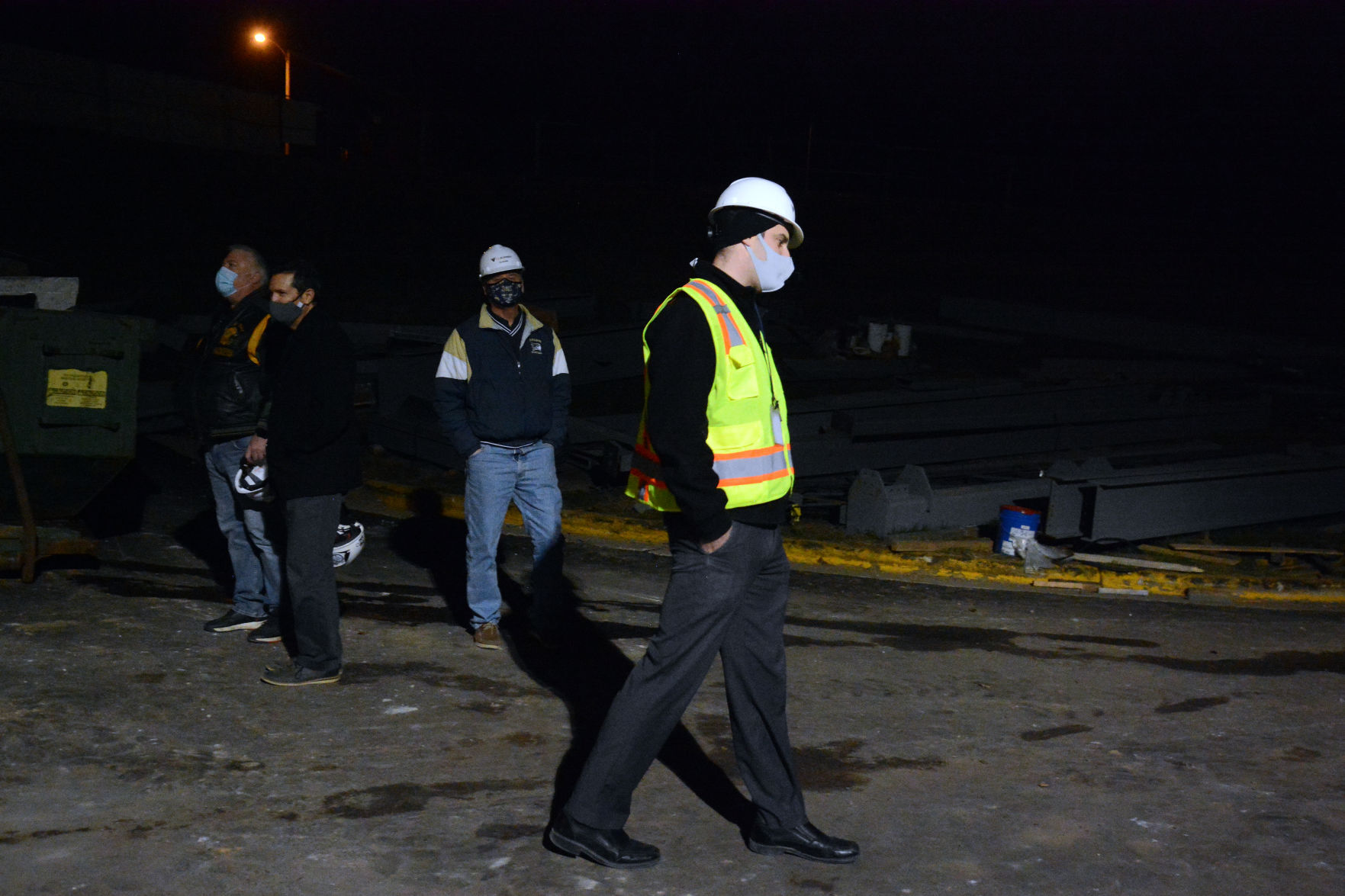 Tour of Jack Young Middle School construction, Dec. 7